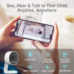 Sense-U Smart Baby Monitor 3+Camera, Audio, Video Baby Monitor That Notifies You for No Abdominal Movement, Rollover, High/Low Temperatures, Detected Motion, with Night Vision, 2-Way Talk, Long Range - Image 4